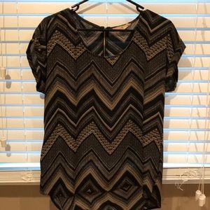 Chevron pattern blouse